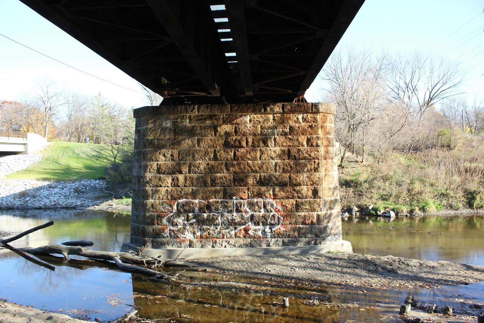 Under bridge